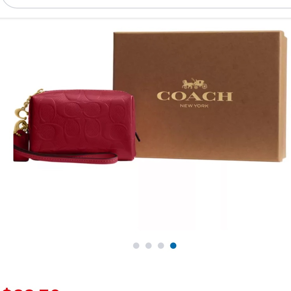 Coach Red Patent Signature
Cosmetic Case - Picture 4 of 8